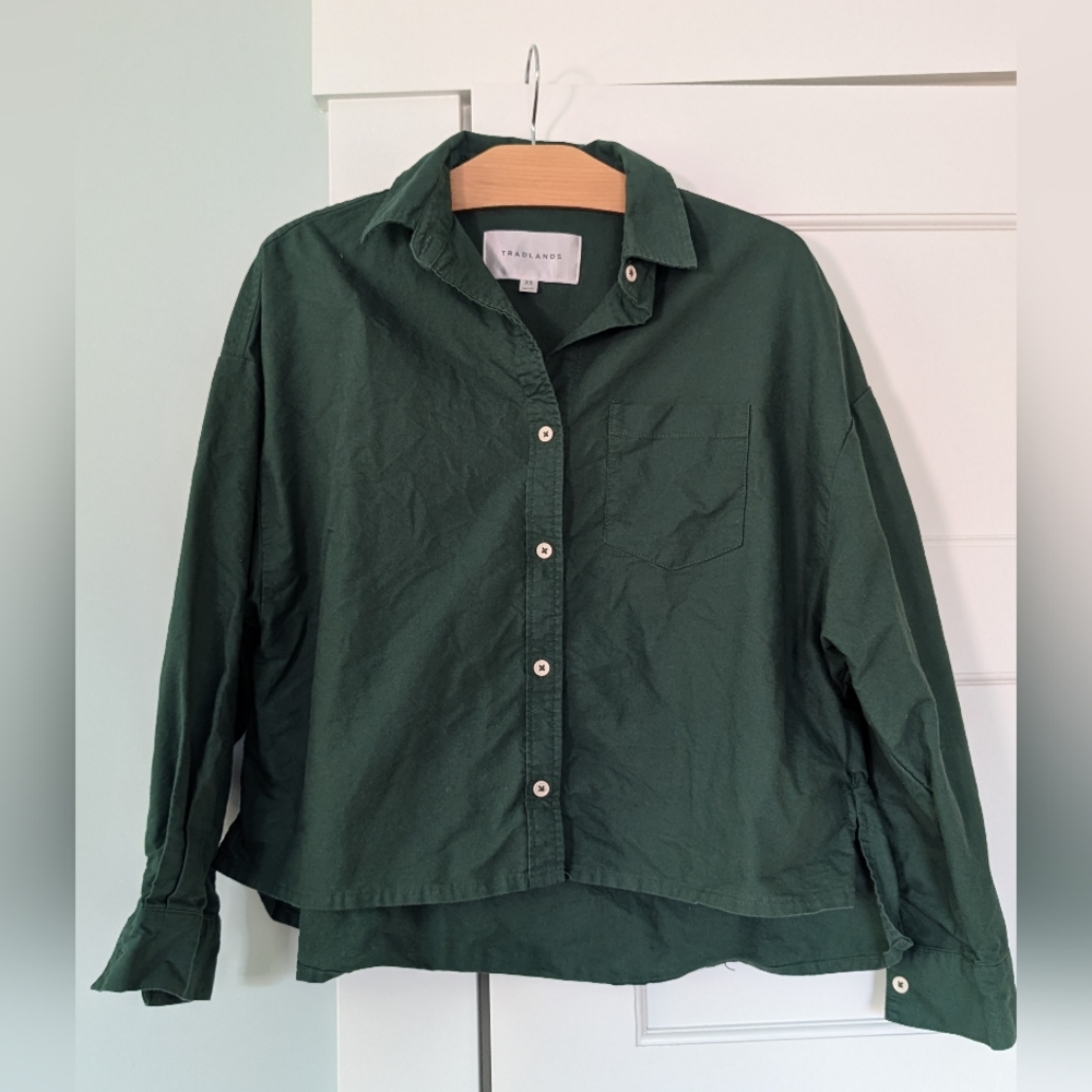 Tradlands Dark Green Button-Up Shirt